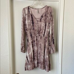 Elegant Tie-Dye Dress